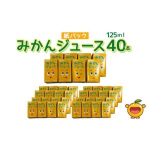 ふるさと納税 みかんジュース 125ml×40本 フルーツジュース ミカンジュース オレンジジュース 大分県産 九州産 津久見市 国産【tsu000104.. 大分県津久見市｜ふるなび(ふるさと納税)