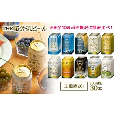 ふるさと納税 THE軽井沢ビール　10種30缶　飲み比べ　ギフトセット 長野県佐久市