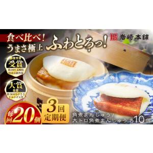 ふるさと納税 【3回定期便】角煮まんじゅう10個 （箱）/大とろ角煮まんじゅう10個 （箱） 豚肉 東坡肉 ふわふわ ほかほか 五島市/岩崎本舗[PFL02.. 長崎県五島市