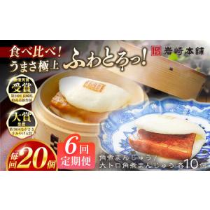 ふるさと納税 【6回定期便】角煮まんじゅう10個 （箱）/大とろ角煮まんじゅう10個 （箱） 豚肉 東坡肉 ふわふわ ほかほか 五島市/岩崎本舗[PFL02.. 長崎県五島市