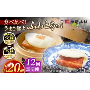 ふるさと納税 【12回定期便】角煮まんじゅう10個 （箱）/大とろ角煮まんじゅう10個 （箱） 豚肉 東坡肉 ふわふわ ほかほか 五島市/岩崎本舗[PFL0.. 長崎県五島市