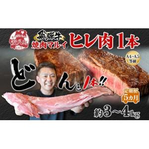 ふるさと納税 飛騨牛 ヒレ肉 ブロック A4〜A5等級 1本5ヵ月定期便約3〜4kg 3割×5 ヒレ シャトーブリアン 肉 牛肉 ブランド牛 お肉 和牛 贅.. 岐阜県安八町
