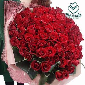 ふるさと納税 赤いバラ100花束【 薔薇 バラ ...の商品画像