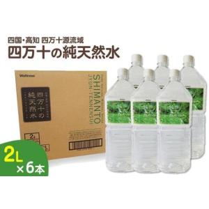 ふるさと納税 四万十川源流域より採水された　四万十純天然水　【2L×6本】 高知県高知市