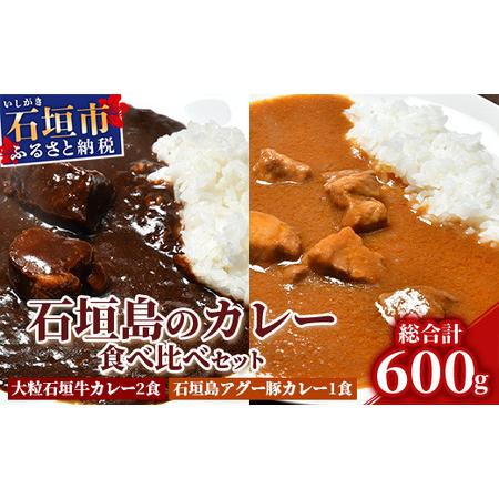 ふるさと納税 大粒石垣牛カレーと石垣島アグー豚カレー食べ比べセット U-5-1 沖縄県石垣市