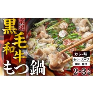 ふるさと納税 飛騨産黒毛和牛 もつ鍋セット 醤油味 3-4人前
