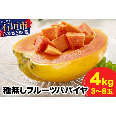 ふるさと納税 フルーツパパイヤ４kg 【 パパイヤ フルーツパパイヤ 果物 くだもの フルーツ 果実...