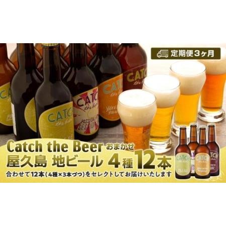 ふるさと納税 【定期便3ヶ月】屋久島・地ビール Catch the Beerおまかせビール4種12本...