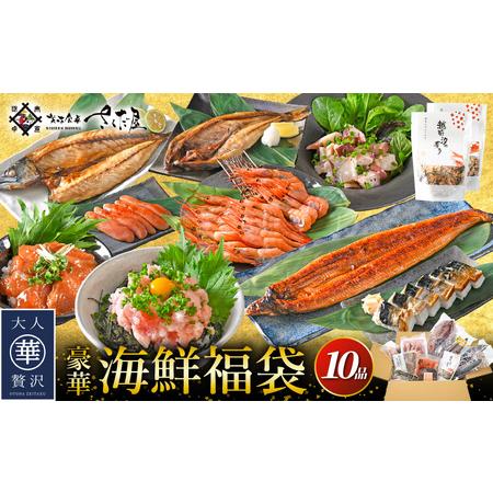 ふるさと納税 海鮮福袋 全10品セット【魚介類 海鮮 福袋 冷凍 詰め合わせ】 [e04-c016]...