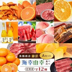 ふるさと納税 【魚鶴商店厳選！】人気の海幸山幸食べ比べ【定期便全12回】セットA【UT109】 和歌山県印南町