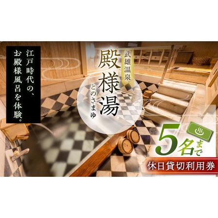 ふるさと納税 【1300年の歴史ある温泉】武雄温泉 殿様湯 温泉利用券（休日プラン） 貸切風呂 家族...