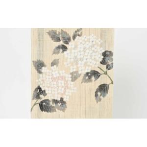 ふるさと納税 名古屋帯 麻 紫陽花柄 お仕立て...の詳細画像4