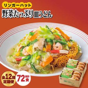 ふるさと納税 【全12回定期便】リンガーハットの野菜たっぷり皿うどん６食セット 麺 さらうどん[FBI036] 佐賀県吉野ヶ里町