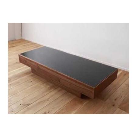 ふるさと納税 CHOCOLAT Living Table 140 walnut (glass top...