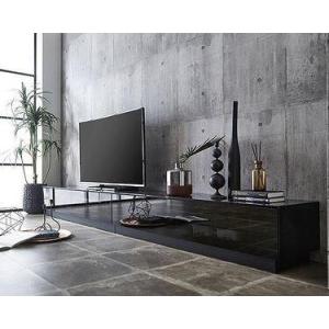 ふるさと納税 【開梱設置】テレビ台 ルーチェ ガラスタイプ 幅250-300cm TV ブラック 黒 テレビボード TV台 TVボード ローボード 家具 福岡県大川市