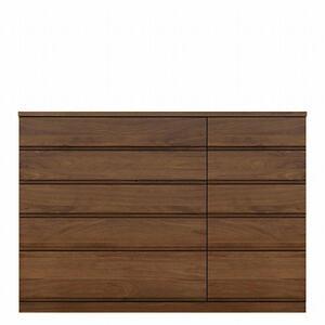 ふるさと納税 チェスト タンス 幅148 5段 奥行44 ウォールナット 無垢 桐たんす 桐箪笥 箪笥 木製 婚礼 衣類収納 大川家具 丸田木工 ミンクス 福岡県大川市