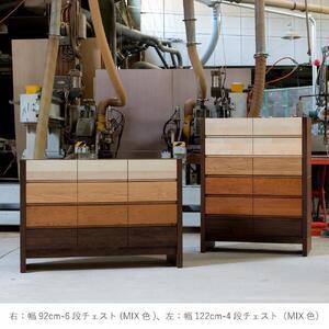 ふるさと納税 チェスト タンス 幅122 6段...の詳細画像1