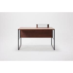 ふるさと納税 パソコンデスク リモートワーク ウォールナット 120 ミニシェルフ付 WAAKstation2WN 1207 minishelf 福岡県大川市