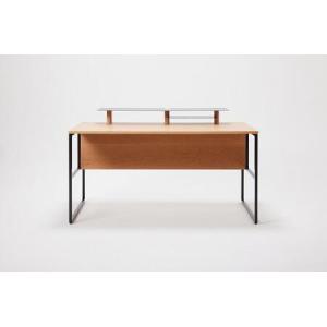 ふるさと納税 パソコンデスク リモートワーク オーク 120 シェルフ大付 WAAKstation2OK 1207 shelf 福岡県大川市