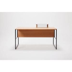 ふるさと納税 パソコンデスク リモートワーク オーク 140 ミニシェルフ付 WAAKstation2OK 1407 minishelf 福岡県大川市