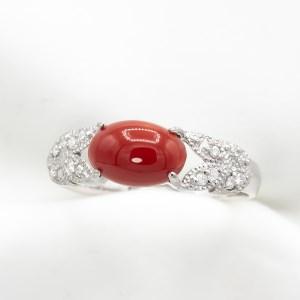 ふるさと納税 サンゴ リング K10 10金 ...の詳細画像1
