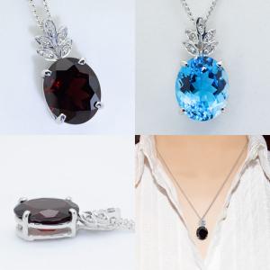 ふるさと納税 ガーネット ペンダント 5ct ...の詳細画像1