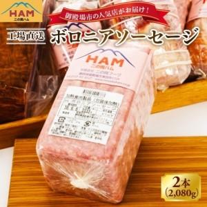 ふるさと納税 二の岡ハム ボロニアソーセージ 1040g×2本 | ソーセージ 肉 豚肉 静岡県御殿場市