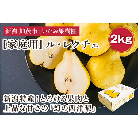 ふるさと納税 【2024年先行予約】新潟特産 幻の洋梨ル・レクチェ 家庭用 約2kg（5〜7玉） 《...