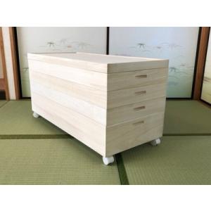 ふるさと納税 桐たんす 総桐着物収納4段キャスタ...の商品画像