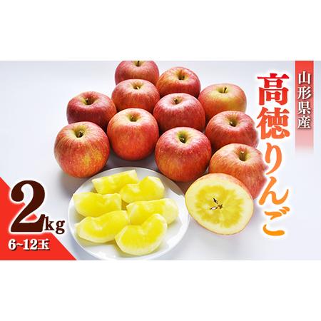 ふるさと納税 FYN9-688 《2026年先行予約》贈答用 山形県産 高徳 りんご 約2kg(6〜...