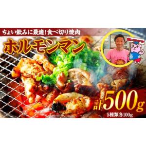 ふるさと納税 ちょい飲みに最適！食べ切り焼肉「ホルモンマン」セット500g