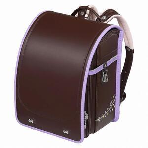 ふるさと納税 【ココアブラウン×ラベンダー】フィットちゃんランドセル　プティガール安ピカッ楽ッション...