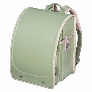 ふるさと納税 【ピスタチオグリーン×ベージュ】フィットちゃんランドセル　プティガール安ピカッ楽ッショ...