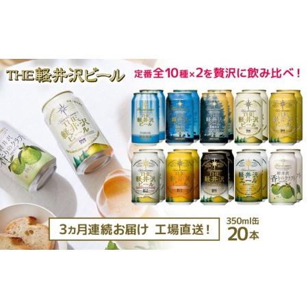 ふるさと納税 THE軽井沢ビール　10種20缶　飲み比べ　ギフトセット　3カ月定期便 長野県佐久市