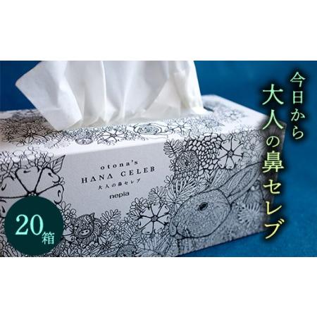 ふるさと納税 大人の鼻セレブ20箱セット  高知県いの町