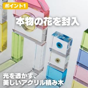 ふるさと納税 お花を閉じ込めたアクリル積み木 ...の詳細画像2