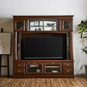 ふるさと納税 【開梱設置】バーボン 幅200cm テレビボード （幅200cm×奥行47cm×高さ199cm）| テレビボード 壁掛けアーム付 テレビ台 .. 福岡県大川市