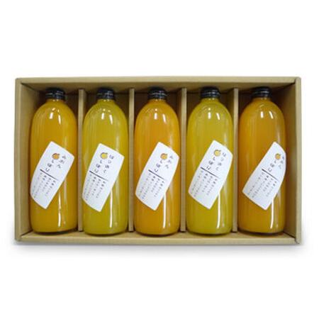 ふるさと納税 旬の柑橘 贅沢しぼりジュースの詰め合わせ ５本セット 和歌山県有田川町