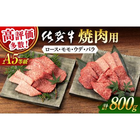 ふるさと納税 【2024年5月発送】佐賀牛 A5 厳選部位 焼肉用 800g (400g×2P)【桑...