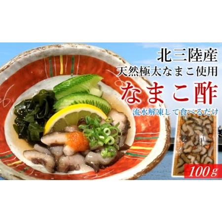 ふるさと納税 不思議な食感がたまらない！北三陸で育った極太なまこ使用「なまこ酢」100ｇ 岩手県久慈...