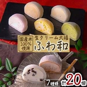 ふるさと納税 生クリーム大福　ふわ和(20個)【配送不可地域：離島】【1026747】 愛知県豊山町