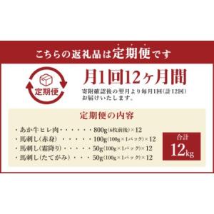 ふるさと納税 【定期便12か月】 あか牛 ヒレ...の詳細画像1