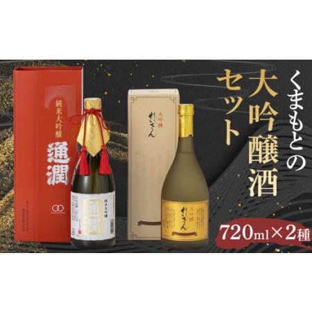 ふるさと納税 くまもとの大吟醸酒セット 2種 各720ml（純米大吟醸通潤 大吟醸れいざん） 熊本県