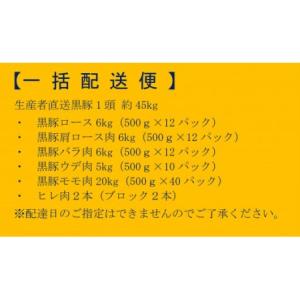 ふるさと納税 かごしま黒豚1頭まるごと 約45...の詳細画像4
