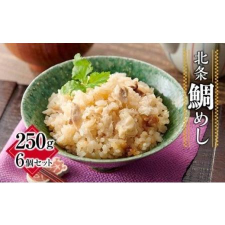 ふるさと納税 北条鯛めし（250g×6個セット）(天然鯛 鯛めし 炊き込み 鯛めし コブだし 鯛めし...