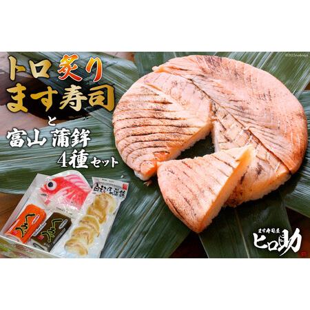 ふるさと納税 トロ炙り ます寿司 470g×1個＆富山 蒲鉾 4種 セット 鱒寿司 押し寿司 富山名...