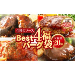 ふるさと納税 P61-32 Best4 バーグ 4種ハンバーグセット