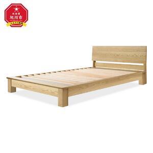ふるさと納税 旭川家具 山室家具製作所 LINEA(リネア) No.108 ダブルベッド ナラ 【 国産 無垢 インテリア 木製 ナチュラル すのこ ダブル ベッ.. 北海道旭川市