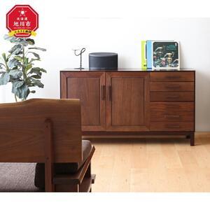 ふるさと納税 旭川家具 クリエイトファニチャー W&B(ダブルアンドビー) サイドボード 【 国産 無垢 インテリア 木製 収納 モダン ヴィンテー.. 北海道旭川市