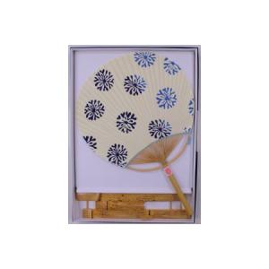 ふるさと納税 日永うちわ 伊勢木綿 海松(大)う...の商品画像